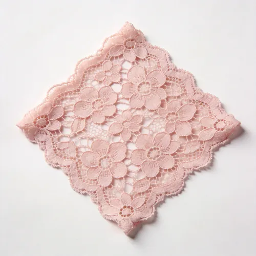 Stretch lace fabric swatch