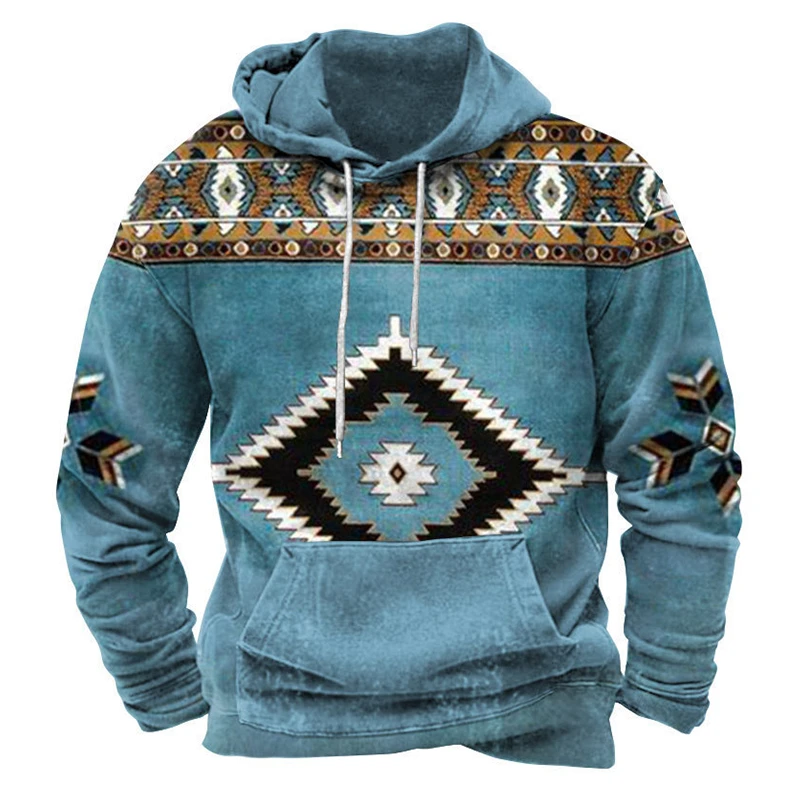 Custom All-Over Print Mens Fleece Hoodie 360GSM