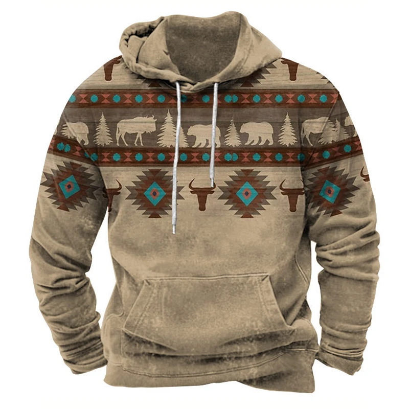Custom All-Over Print Mens Fleece Hoodie 360GSM thumbnail 3