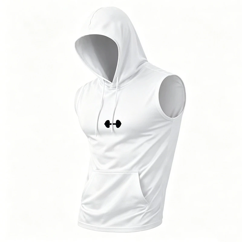 Custom All-Over Print Mens Loose Sleeveless Hoodie 320GSM thumbnail 6