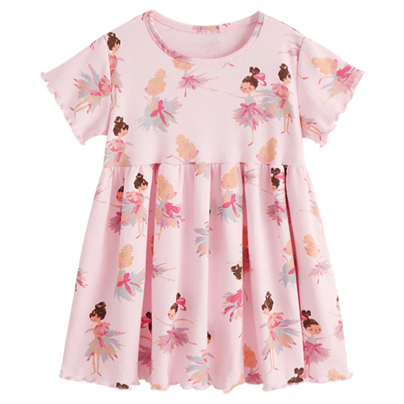 Custom All-Over Print Kids Short-Sleeve Dress