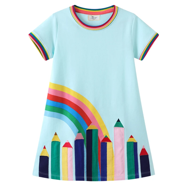 Custom All-Over Print Kids Short-Sleeve Dress thumbnail 6