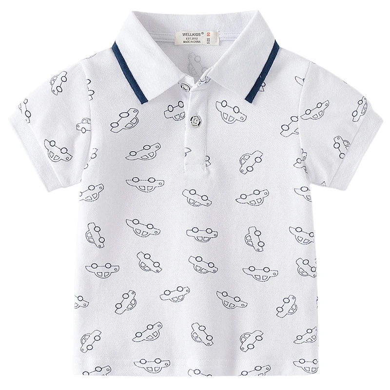 Custom All-Over Print Childrens Lapel Polo Shirt