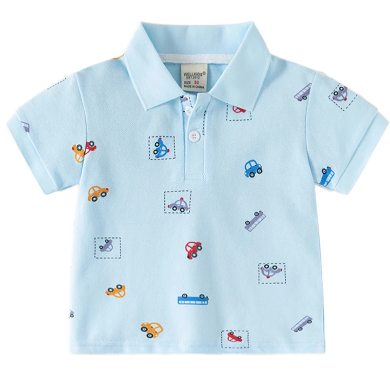 Custom All-Over Print Childrens Lapel Polo Shirt