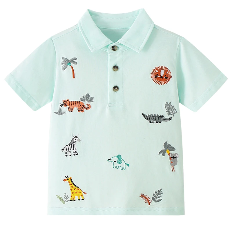 Custom All-Over Print Childrens Lapel Polo Shirt thumbnail 5