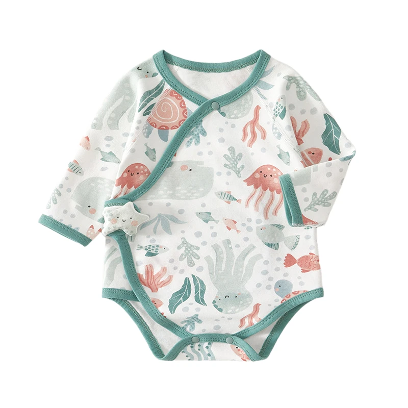 Custom All-Over Print Baby Short-Sleeve Onesie Printed thumbnail 2
