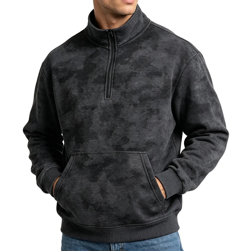 Custom All-Over Print Mens Half-Zip Pullover thumbnail 3