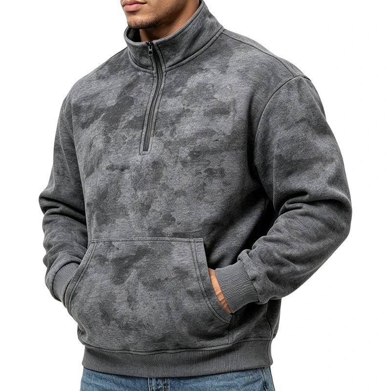 Custom All-Over Print Mens Half-Zip Pullover thumbnail 4