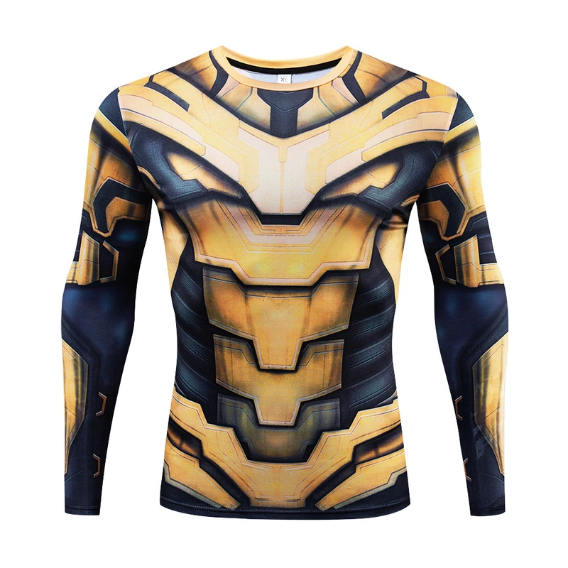 Custom All-Over Print Mens Long-Sleeve T-Shirt With Dropped Shoulders