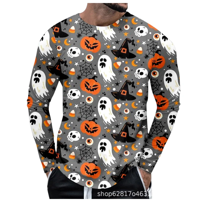 Custom All-Over Print Mens Long-Sleeve T-Shirt With Dropped Shoulders thumbnail 7