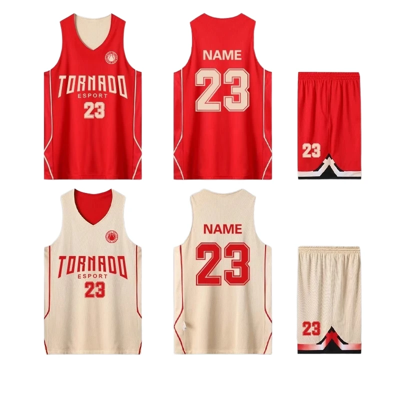 Custom All-Over Print Basketball Jersey Kit (Reversible option) - view 1