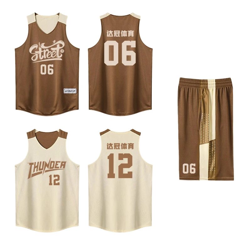 Custom All-Over Print Basketball Jersey Kit (Reversible option) thumbnail 3