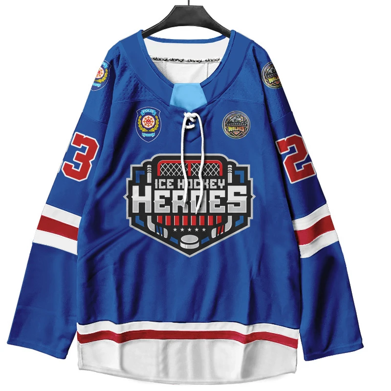 Custom All-Over Print Hockey Jersey thumbnail 3