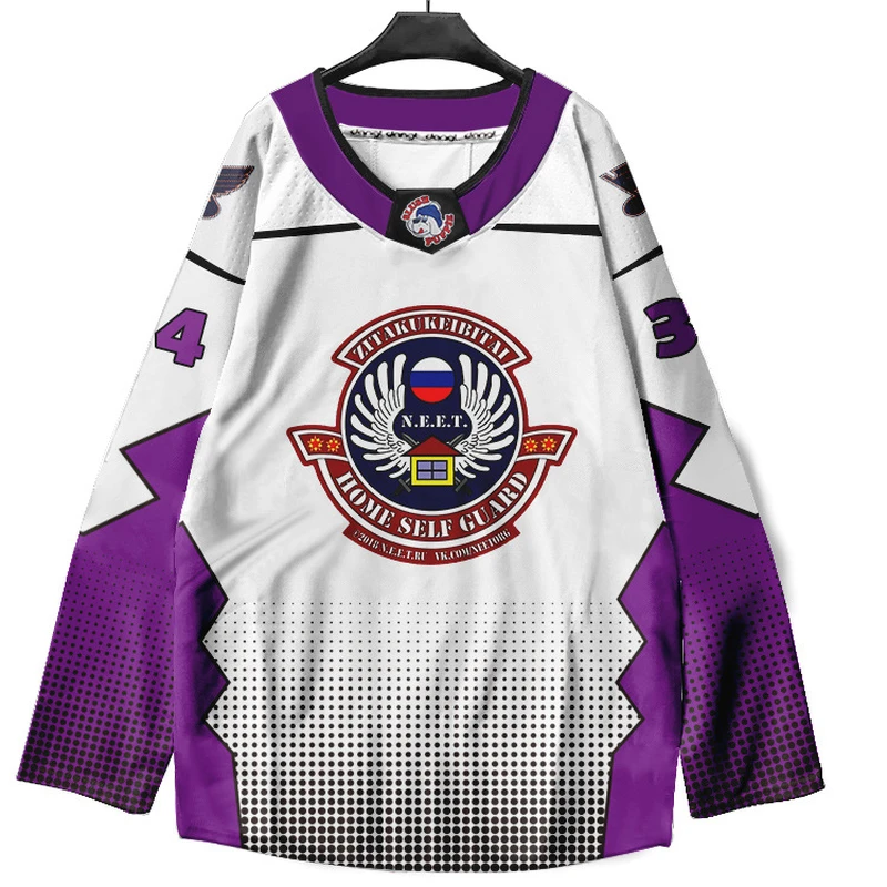 Custom All-Over Print Hockey Jersey thumbnail 6