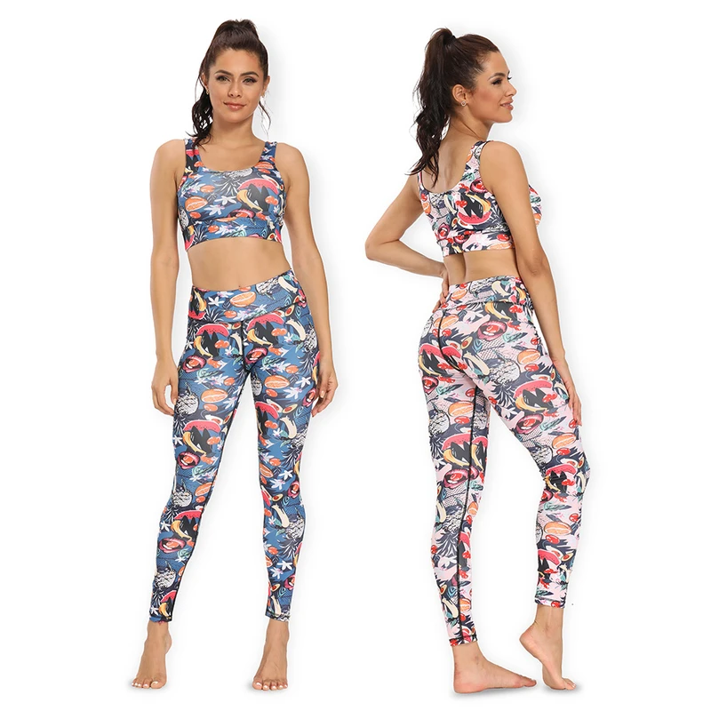 Custom All-Over Print Yoga Wear Set (Top + Leggings) thumbnail 2