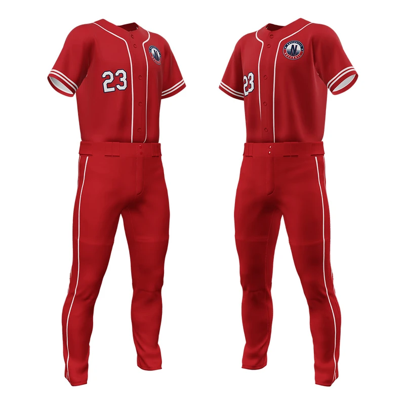 Custom All-Over Print Baseball Jersey Kit (Shirt + Pants)