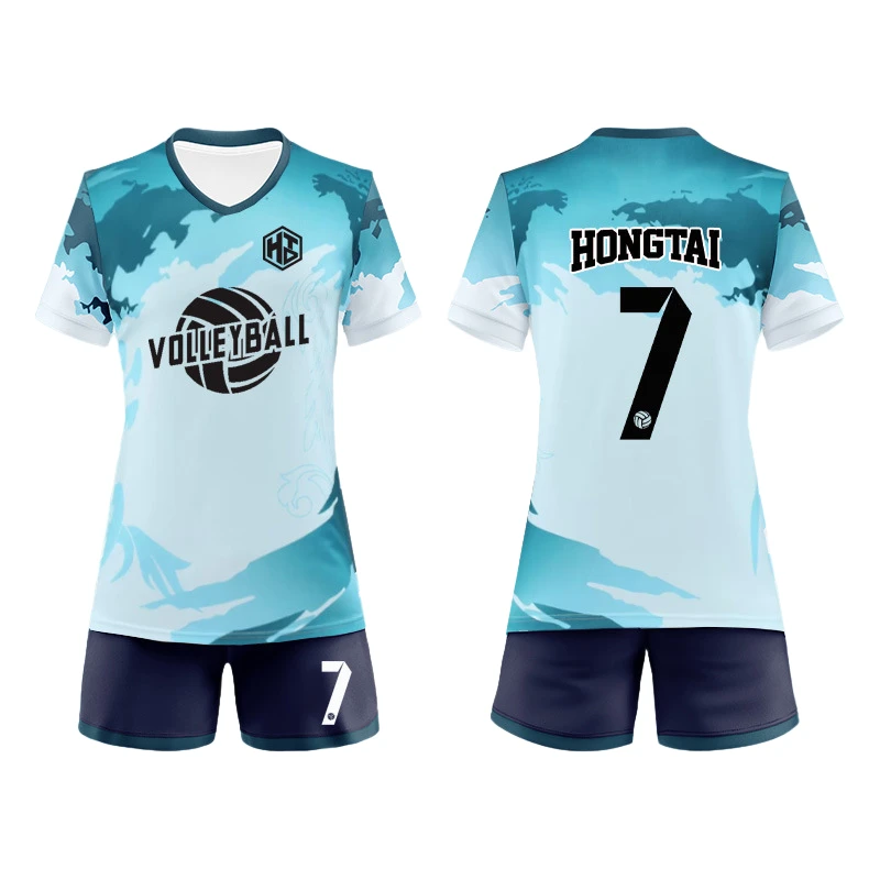 Custom All-Over Print Volleyball Jersey Kit thumbnail 7