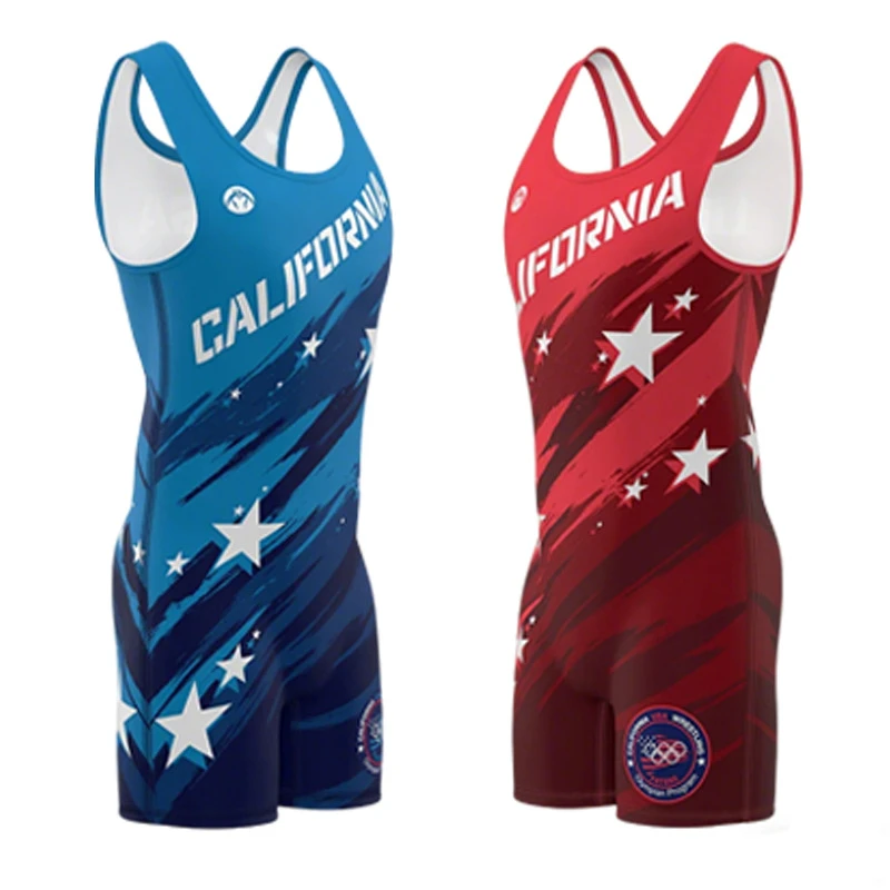 Custom All-Over Print Wrestling Singlet thumbnail 2