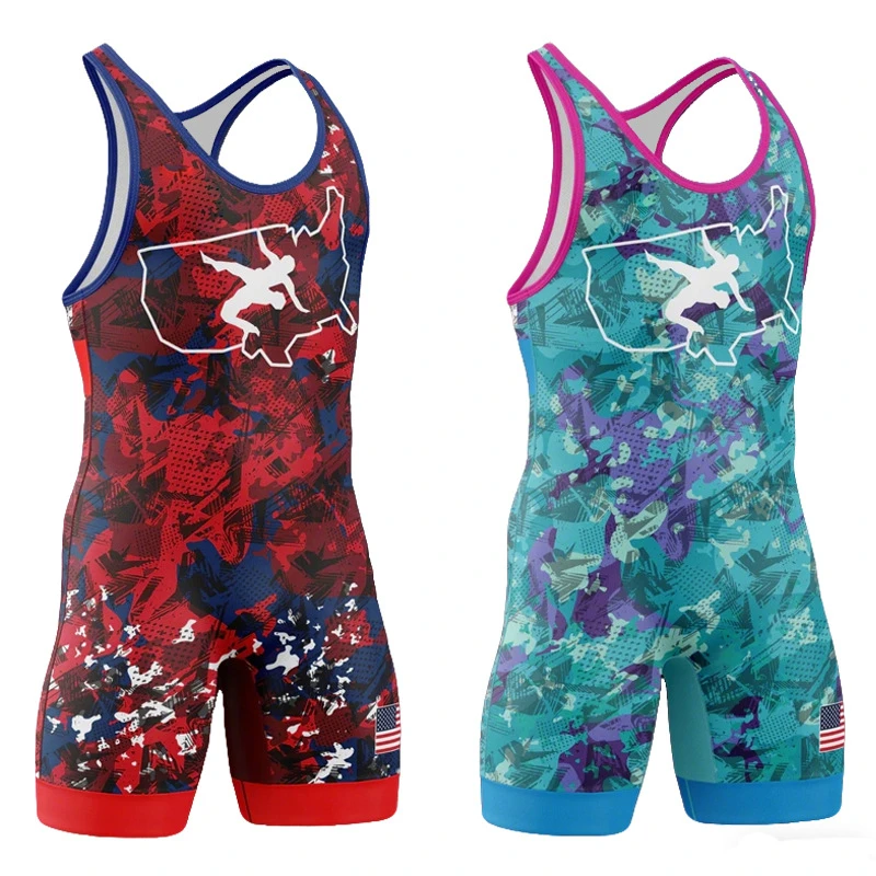 Custom All-Over Print Wrestling Singlet thumbnail 3
