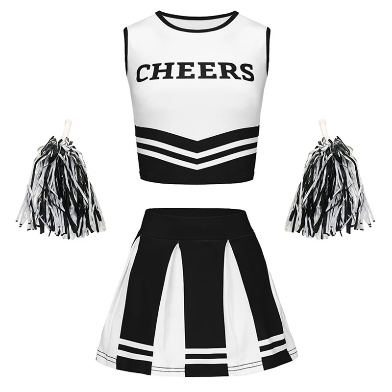 Custom All-Over Print Cheer Uniform (Top + Skirt) thumbnail 9