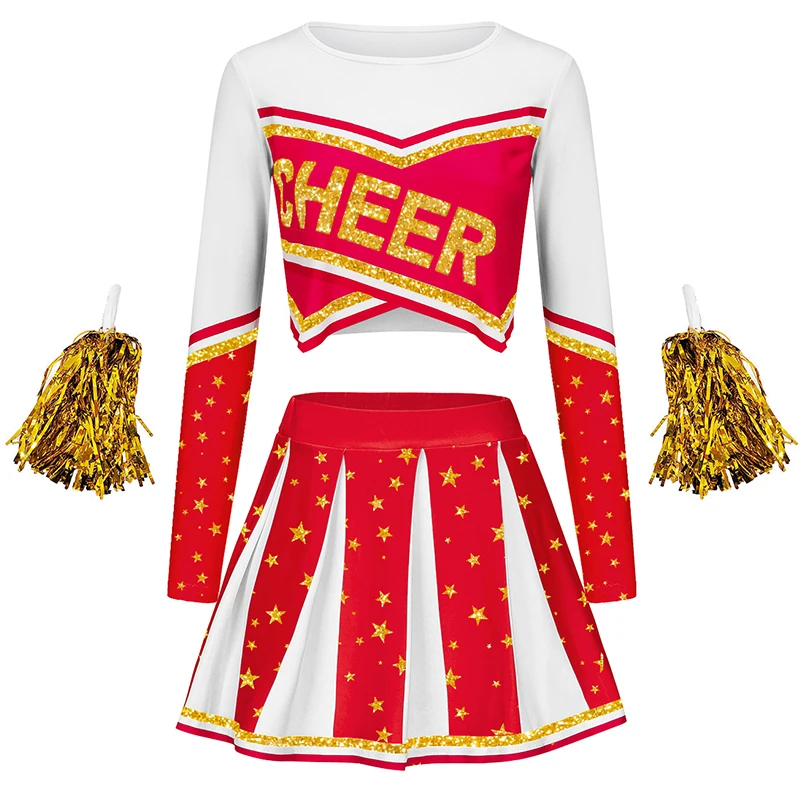 Custom All-Over Print Cheer Uniform (Top + Skirt) thumbnail 2
