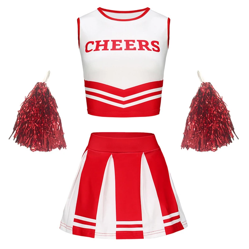 Custom All-Over Print Cheer Uniform (Top + Skirt) thumbnail 3