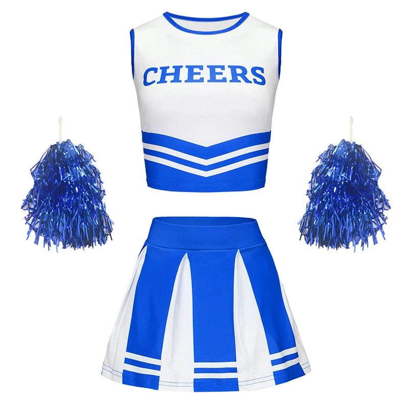 Custom All-Over Print Cheer Uniform (Top + Skirt) thumbnail 7