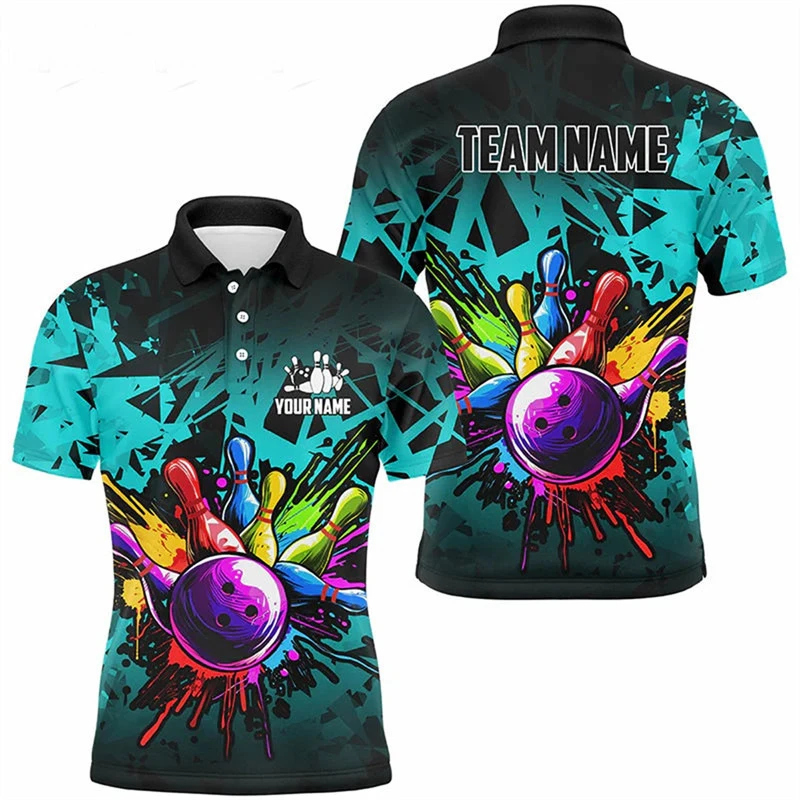 Custom All-Over Print Bowling Shirt thumbnail 17
