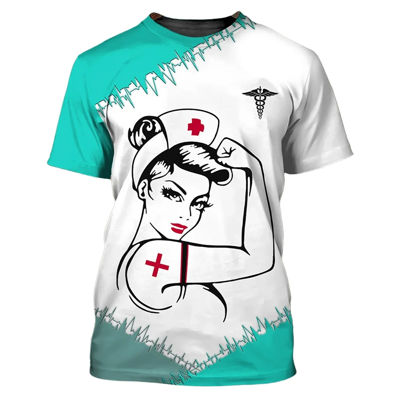 Custom All-Over Print Medical & Healthcare Scrubs T-Shirt