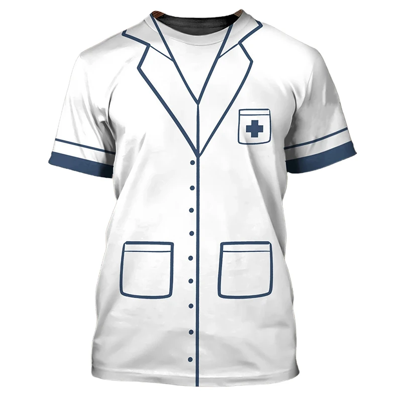 Custom All-Over Print Medical & Healthcare Scrubs T-Shirt thumbnail 8
