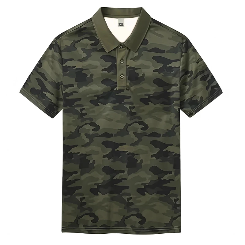 Custom All-Over Print Military Wear Casual Polo