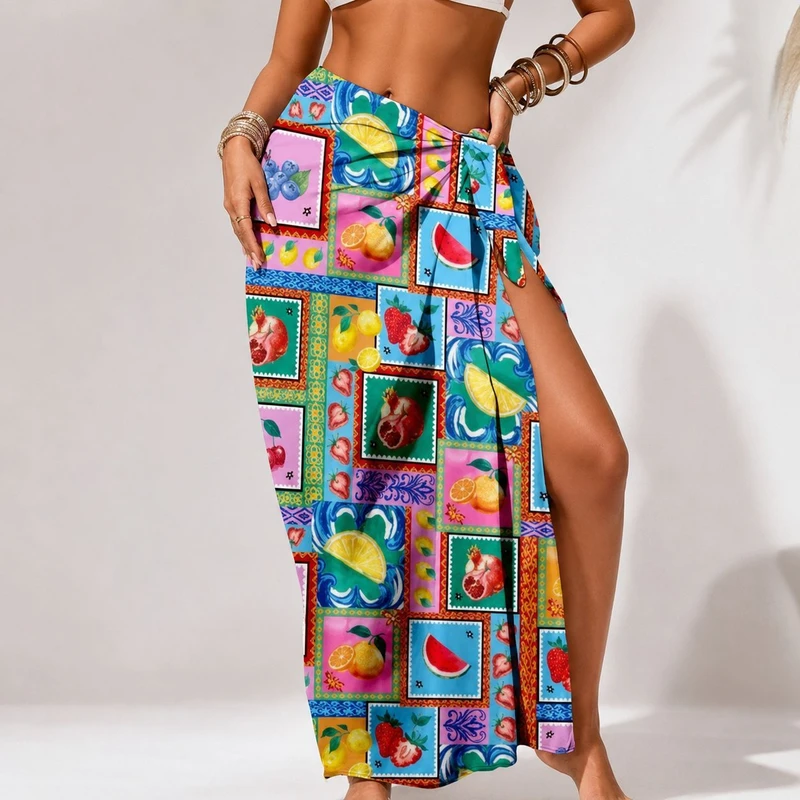 Custom All-Over Print Beach Sarong (180×110cm) thumbnail 3