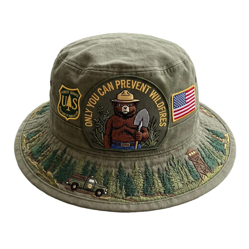Custom All-Over Print Military Wear Cap thumbnail 4