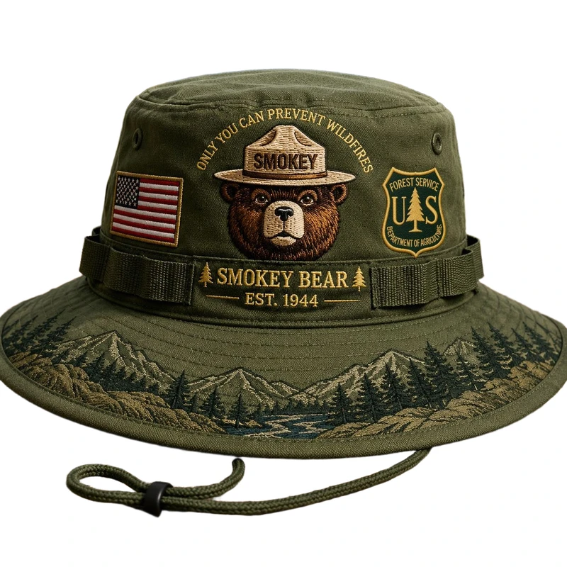 Custom All-Over Print Military Wear Cap thumbnail 6