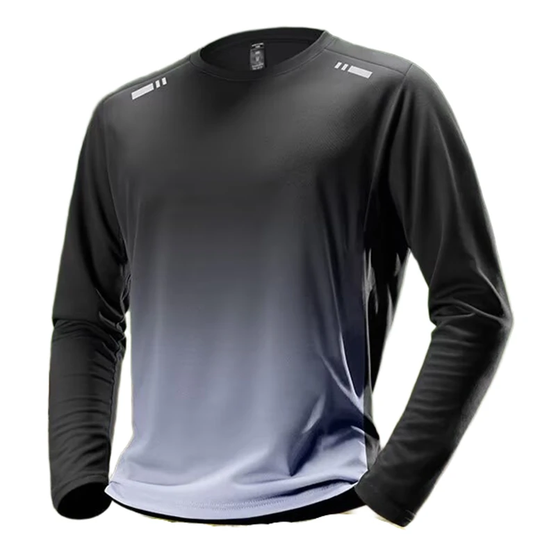 Custom sublimation marathon shirts — front detail