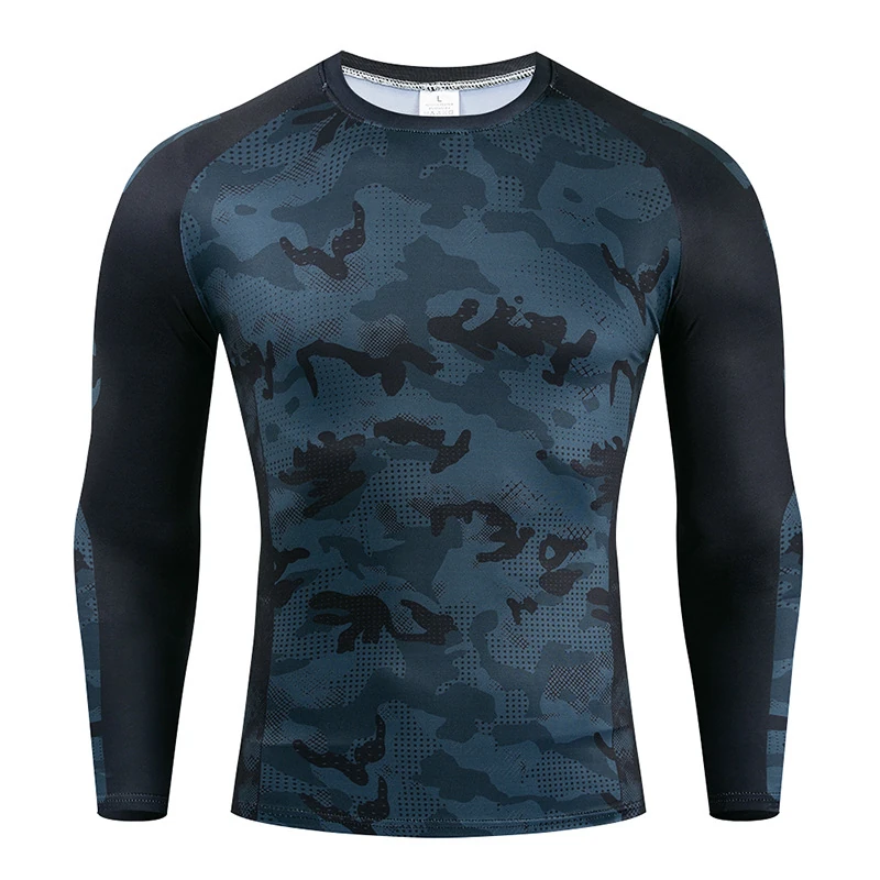 Compression-fit training shirt — full print
